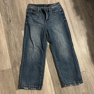 Just blue ankle cut wide leg